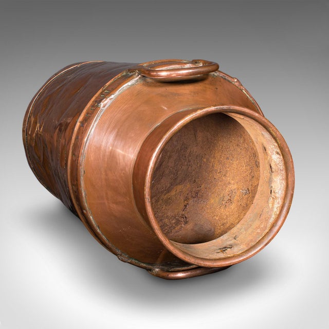 Copper Vintage Dairy Set, English Copper, Milk Churn, Pail, Country Kitchen, Circa 1950 For Sale - Image 8 of 12