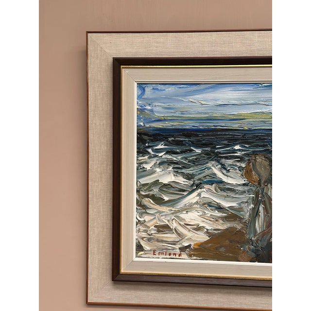 Einar Emland, Figures, 1960s, Oil on Canvas, Framed For Sale - Image 8 of 18