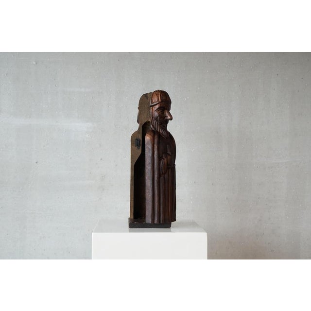 Gold Whimsical Knight Bottle Holder in Wood, 1960s For Sale - Image 8 of 11