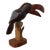 Late 20th Century Vintage Wooden Toucan With Intricately Carved Tail Feathers For Sale