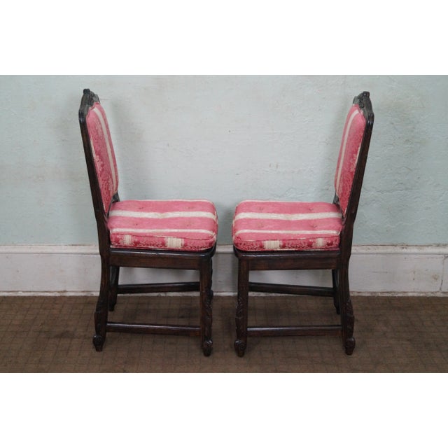 French Country French Country Walnut Dining Chairs - Set of 6 For Sale - Image 3 of 10