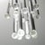 1970s 1970s Space Age Italian Chrome Chandelier With Glass Droplets – Sciolari Style For Sale - Image 5 of 8