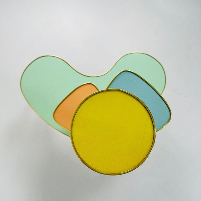 Large German Colorful Plant Stand, 1950s For Sale - Image 5 of 11