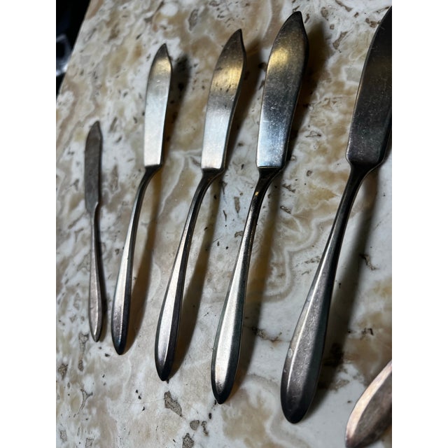 Mid-Century Modern Vintage Mid-Century Modern Butter Knives - Set of 6 For Sale - Image 3 of 5