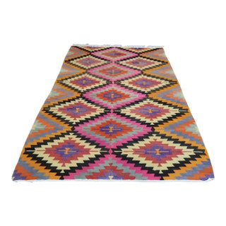 Mid 20th Century Turkish Antalya Kilim Rug-6′8″ × 9′1″ For Sale