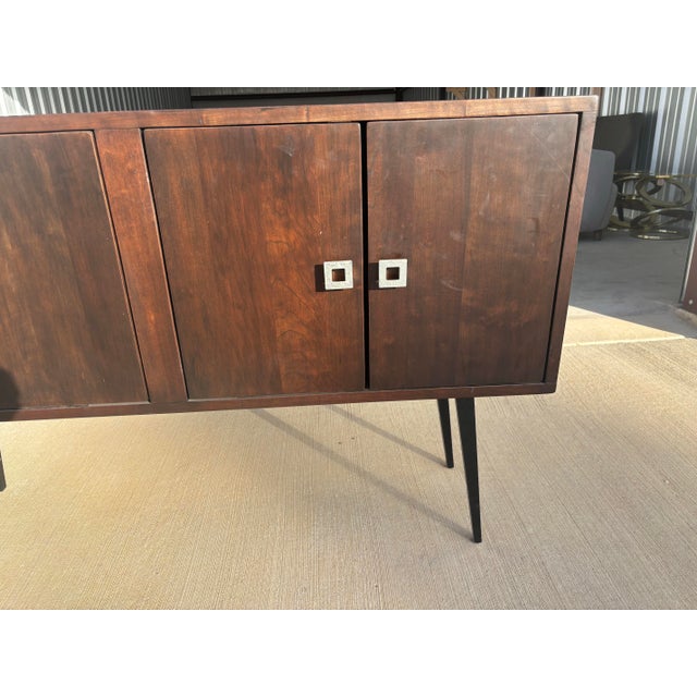 Mid-Century Modern Midcentury Modern Styled Modern Walnut Sideboard For Sale - Image 3 of 9