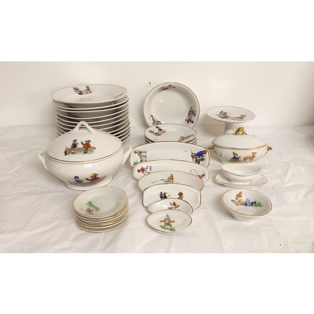 Ceramic Childrens Dishes, Spain, 1970s, Set of 36 For Sale - Image 16 of 16