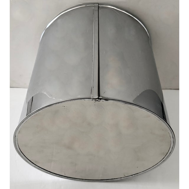 1980's Polished Chrome Planter For Sale - Image 4 of 5