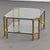 Coffee Table in Brass and Glass, 1970s For Sale - Image 6 of 9