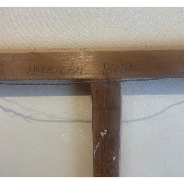 1960s Clay Walker, Hard Edge Oil Painting on Canvas, "Anestral Base" 1968 For Sale - Image 5 of 5