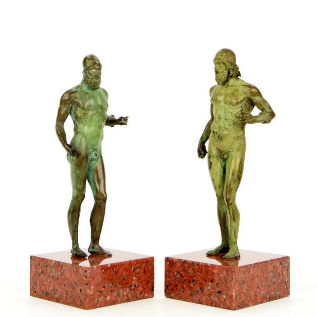 Replica of the Riace Warriors, made in the second half of the 20th century. The statuettes represent replicas of the...