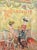Constantin Terechkovitch (1902-1978 Russia/France/Monaco). A rather rare lithograph depicting 2 women at the "Cafe...