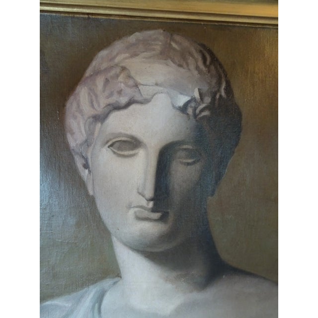 Mid 19th Century Neoclassical French Painting in Giltwood Frame For Sale - Image 9 of 13