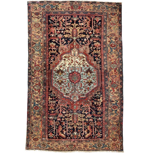 * All of our antique & vintage rugs are professionally cleaned prior to being listed.* Name: GORGEOUS Antique Heriz Rug |...