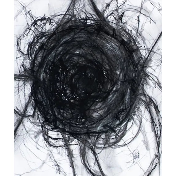 Remembrance Drawing #5 Contemporary Original Charcoal on Paper For Sale - Image 4 of 5