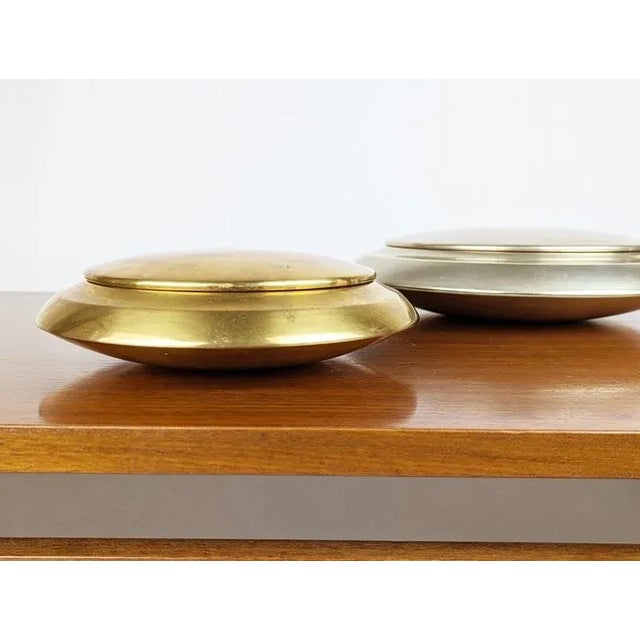 1970s Italian Nickel-Plating and Brass Solaria Boxes by Nella Longari, 1970s, Set of 2 For Sale - Image 5 of 18
