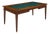 French Louis XVI Provincial Oak "Bureau Plat" With Green Leather Top For Sale