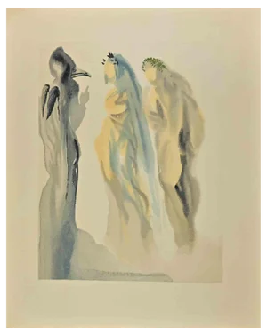 Salvador Dali, The Heaven of Venus, Woodcut Print, 1963