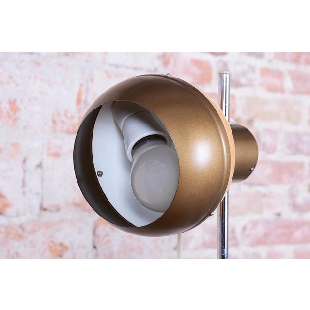 Mid-Century Modern Mid-Century Floor Lamp in Metal attributed to Drukov, Czech, 1970s For Sale - Image 3 of 13