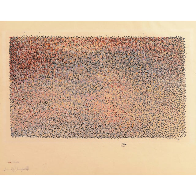 Estate stamp, verso, for Manfred Schwartz (American, 1909-1970) and painted circa 1960. Paper dimensions: 15 x 19.75...