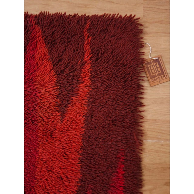 Danish Rya Tapestry in Wool by Ege, Denmark, 1970s For Sale - Image 6 of 9