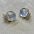 Gold Syna Moon Quartz Earrings with Diamonds, a Pair For Sale - Image 8 of 10