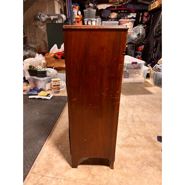 Mid 19th Century 1940's Maddox Furniture Mahogany Two Door Bookcase/Cabinet For Sale - Image 5 of 10