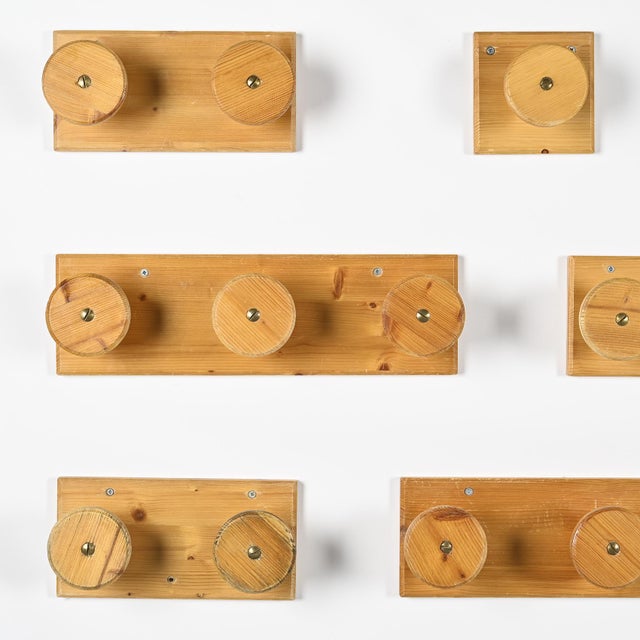 Pine Wall Hooks, France, 1970, Set of 12 For Sale - Image 14 of 15