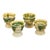 Vintage Stoneware Rustic Set of Four Pedestal Cups "Retos Irish Country Pottery" - Set of 4 For Sale - Image 9 of 9