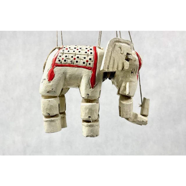 Handcrafted Vintage Marionette Puppet on a String, Burma, 1930s For Sale - Image 10 of 13