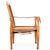 Mid-Century Modern Leather and Oak "Safari" Chair by Wilhelm Kienzle, Circa 1950 For Sale - Image 4 of 12
