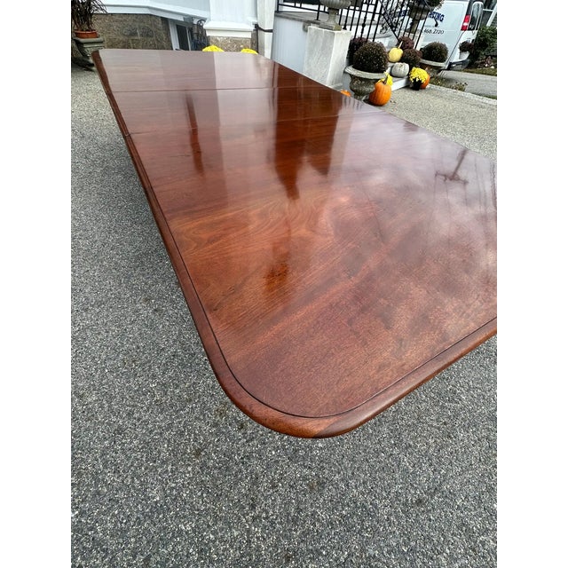 19th Century Regency Mahogany Two Pedestal Dining Table For Sale - Image 9 of 9