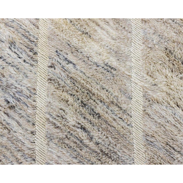 Hand-Knotted Wool Rug by Azele Studio For Sale - Image 9 of 13