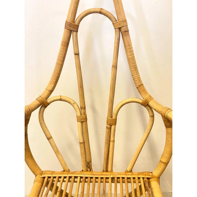 Vintage Bamboo Armchair, 1970s For Sale - Image 10 of 15
