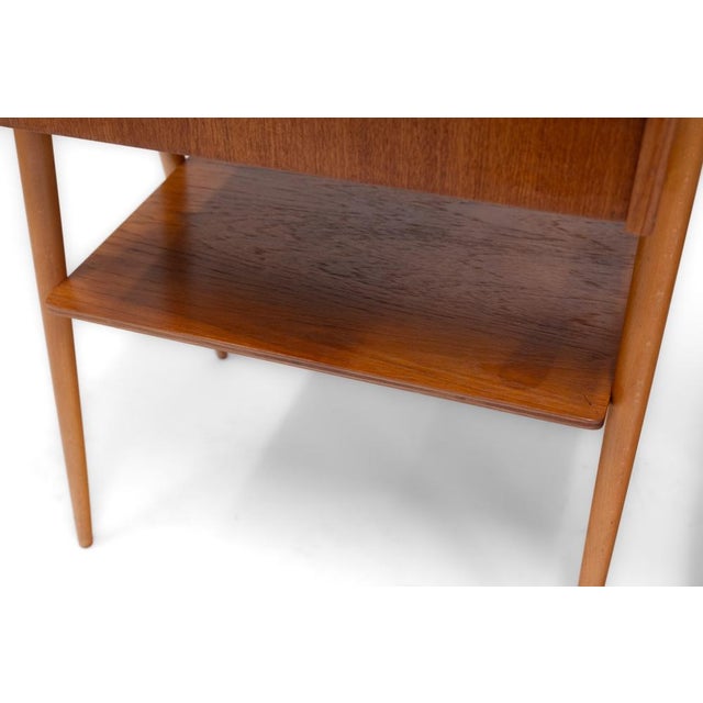 Mid-Century Swedish Teak Bedside Tables from Carlström & Co, 1960s, Set of 2 For Sale - Image 14 of 17