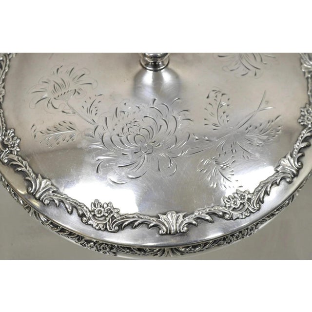 Early 20th Century Reed & Barton Victorian Silver Plated Round Lidded Twin Handle Serving Dish For Sale - Image 10 of 12