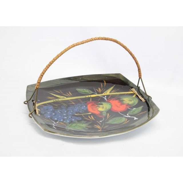 Ceramic Fruit Plate, 1950s For Sale - Image 5 of 6