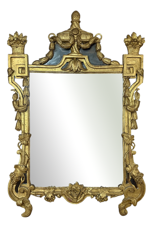 Antique Gilded Wooden Mirror, 1700s