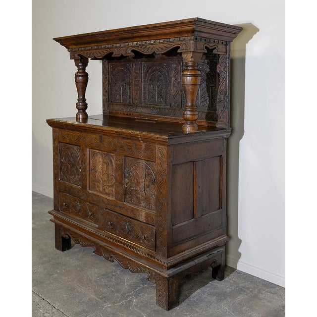 19th Century Jacobean Court Cupboard For Sale - Image 9 of 9