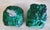 1935 Boho Chic Czech Schlevogt Ingrid Malachite Glass Scent Perfume Bottles, Set of 2 For Sale - Image 12 of 12