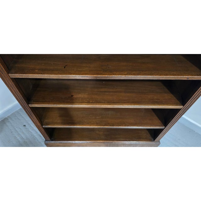 Oak Open Adjustable Library Bookcase, 1880 For Sale - Image 12 of 13