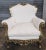 Early 20th Century Early 20th Century Pair Italian Rococo Style Giltwood Armchairs Cream Colored Muslin Fabric For Sale - Image 5 of 11
