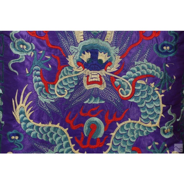 This traditional vintage Chinese silk sofa throw pillow is exquisite and deeply symbolic. These types of pillows often...