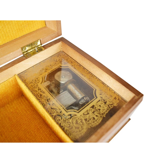 Vintage Laurel Japan Movement Wooden Musical Jewelry Trinket Box Chairish