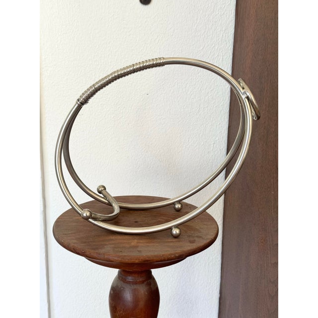 Mid-Century Modern Mid Century Modern Chrome Wine Caddy For Sale - Image 3 of 8