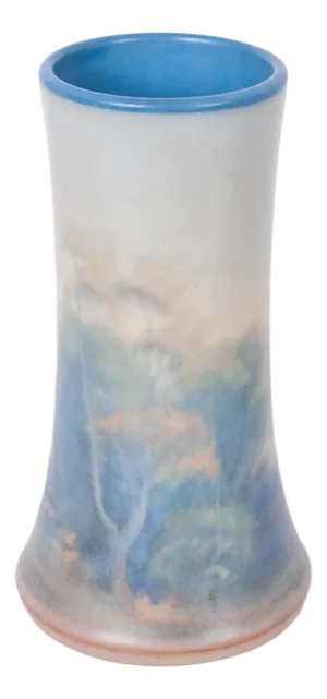 Antique Pottery Scenic Vellum Landscape Vase Fred Rothenbusch for Rookwood 1925