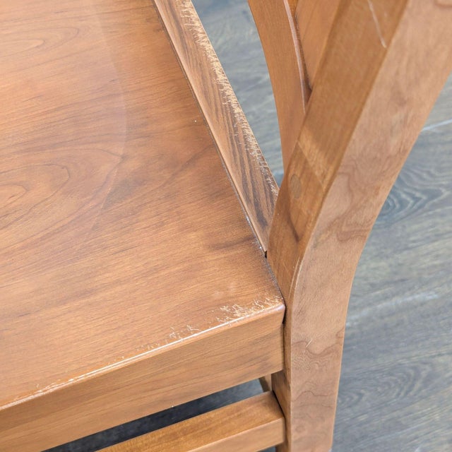 Wood Amish Tables Williamsburg Dining Chair in Rustic Cherry For Sale - Image 7 of 8