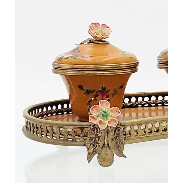 CIrca 18th Century Vernis Martin Ink Stand, France For Sale - Image 4 of 10