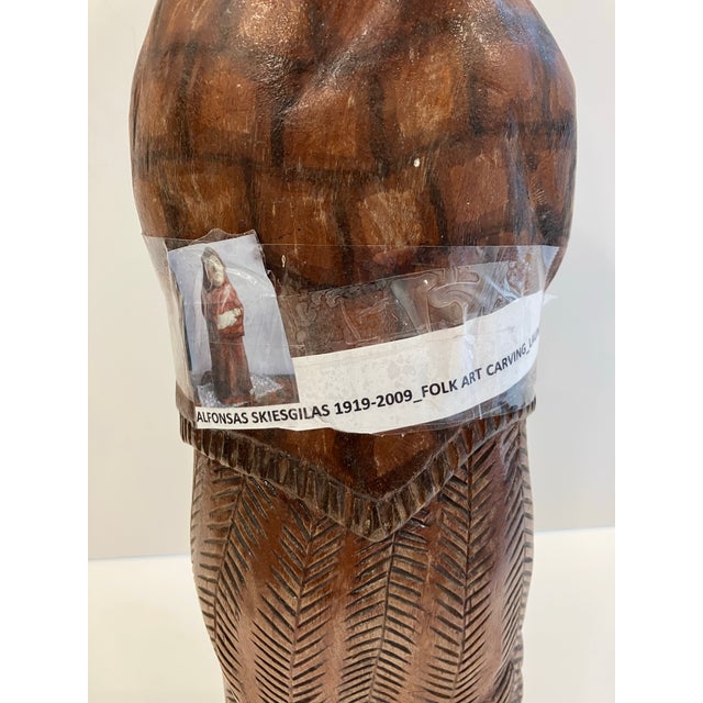 1960s Lithuanian Folk Art Carving Signed Alfonso’s Skirsgilas For Sale In Boston - Image 6 of 10