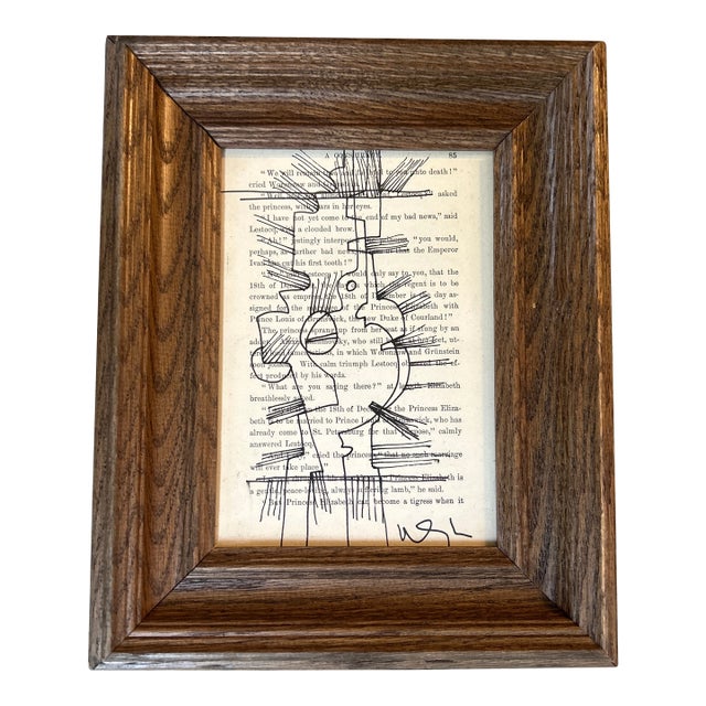 Contemporary Wayne Cunningham Abstract Marker Drawing For Sale